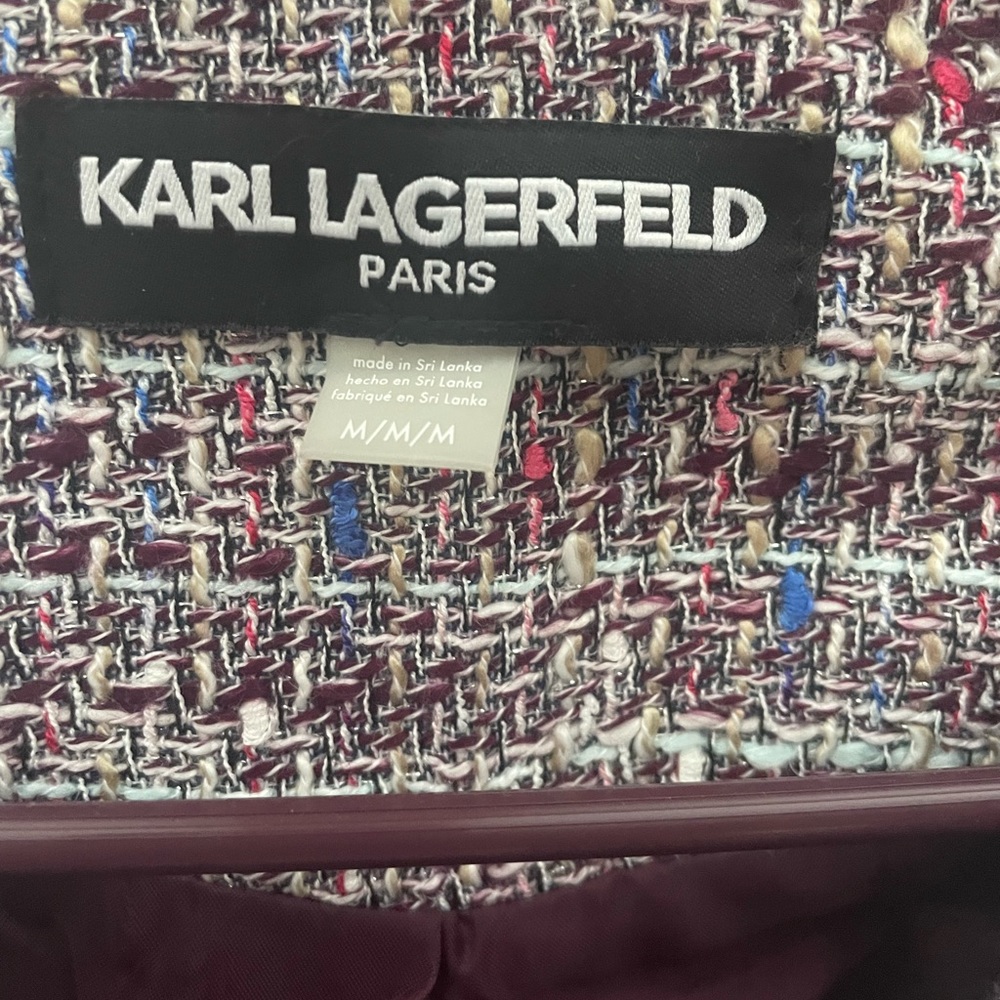 Karl Lagerfeld tweed jacket. NWOT. Size M. - Picture 4 of 4